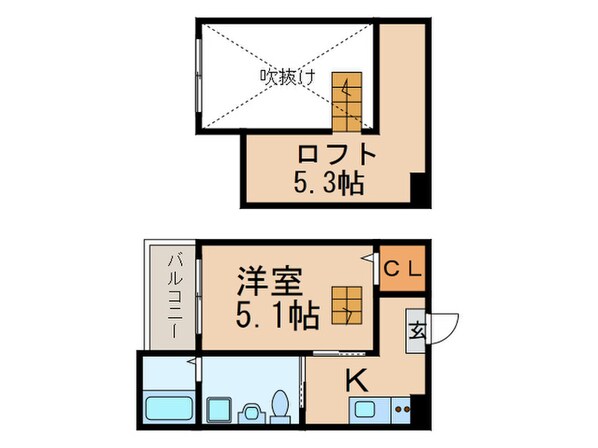 ヴィレッタ大正町の物件間取画像